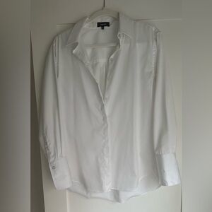 ME + EM cotton dress shirt with detailed cuff button